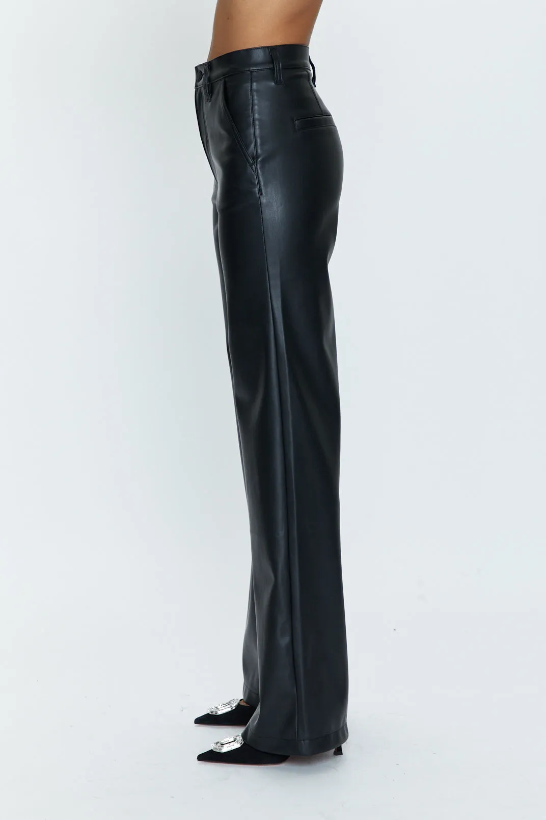 Lana Trouser Wide Leg Slate Black