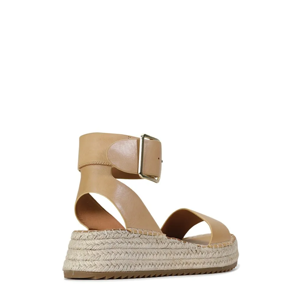 LARAH LEATHER ARCHIVE ESPADRILLE SANDALS