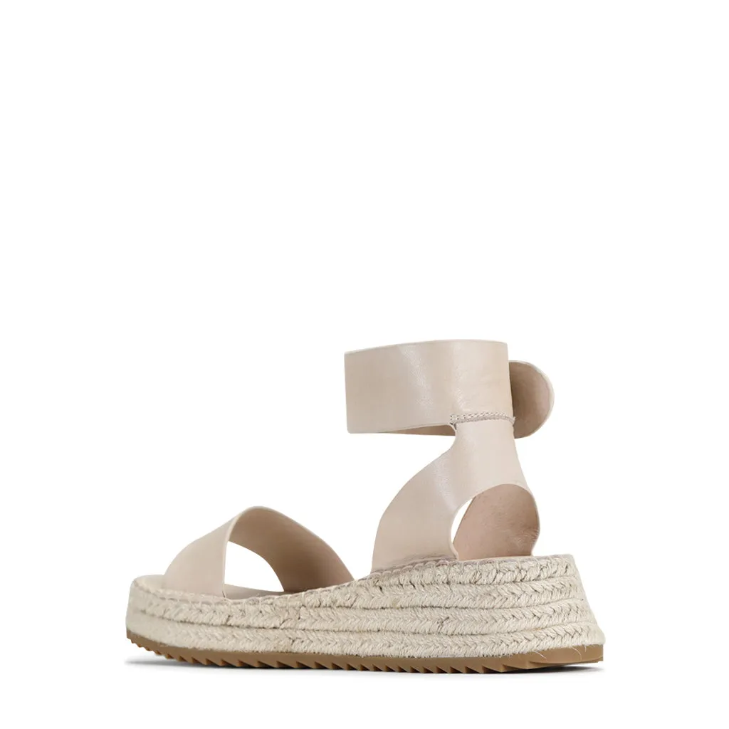 LARAH LEATHER ARCHIVE ESPADRILLE SANDALS