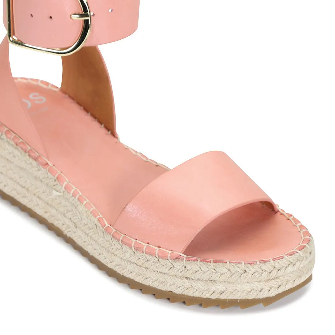 LARAH LEATHER ARCHIVE ESPADRILLE SANDALS