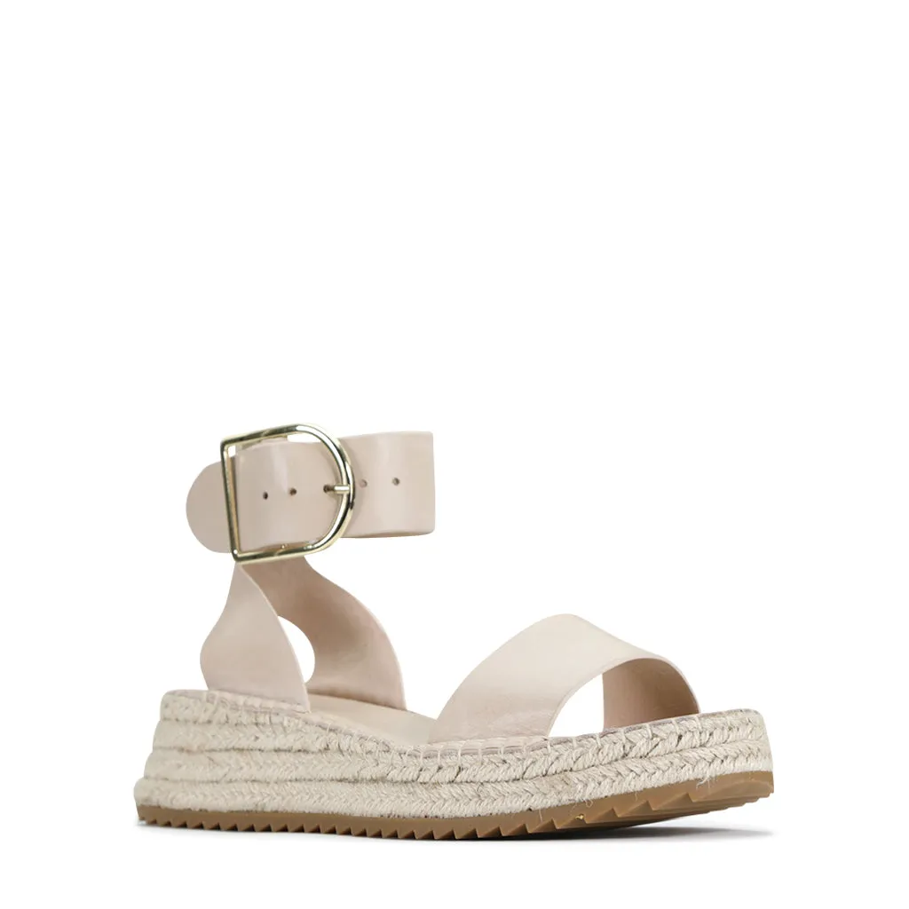 LARAH LEATHER ARCHIVE ESPADRILLE SANDALS