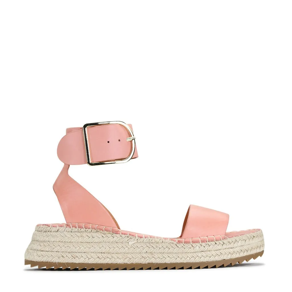 LARAH LEATHER ARCHIVE ESPADRILLE SANDALS