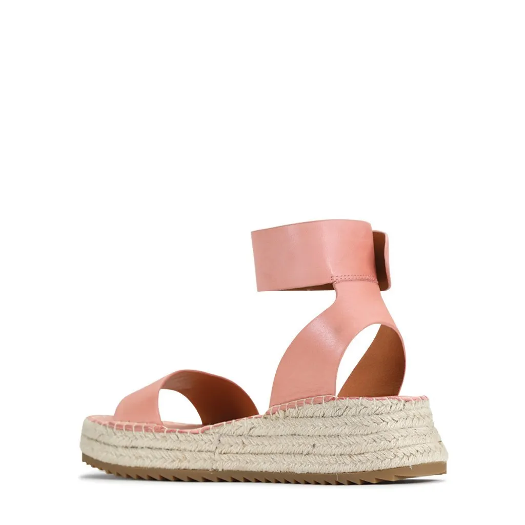 LARAH LEATHER ARCHIVE ESPADRILLE SANDALS