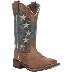 Laredo Ladies Early Star Brown Square Toe Boots 5897