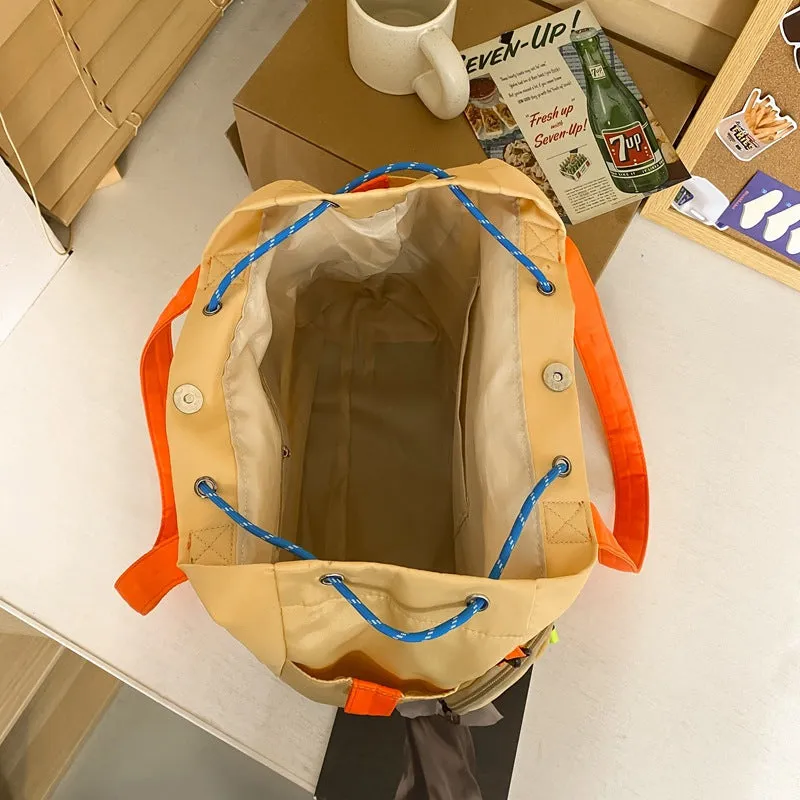 Large capacity shoulder tote bag