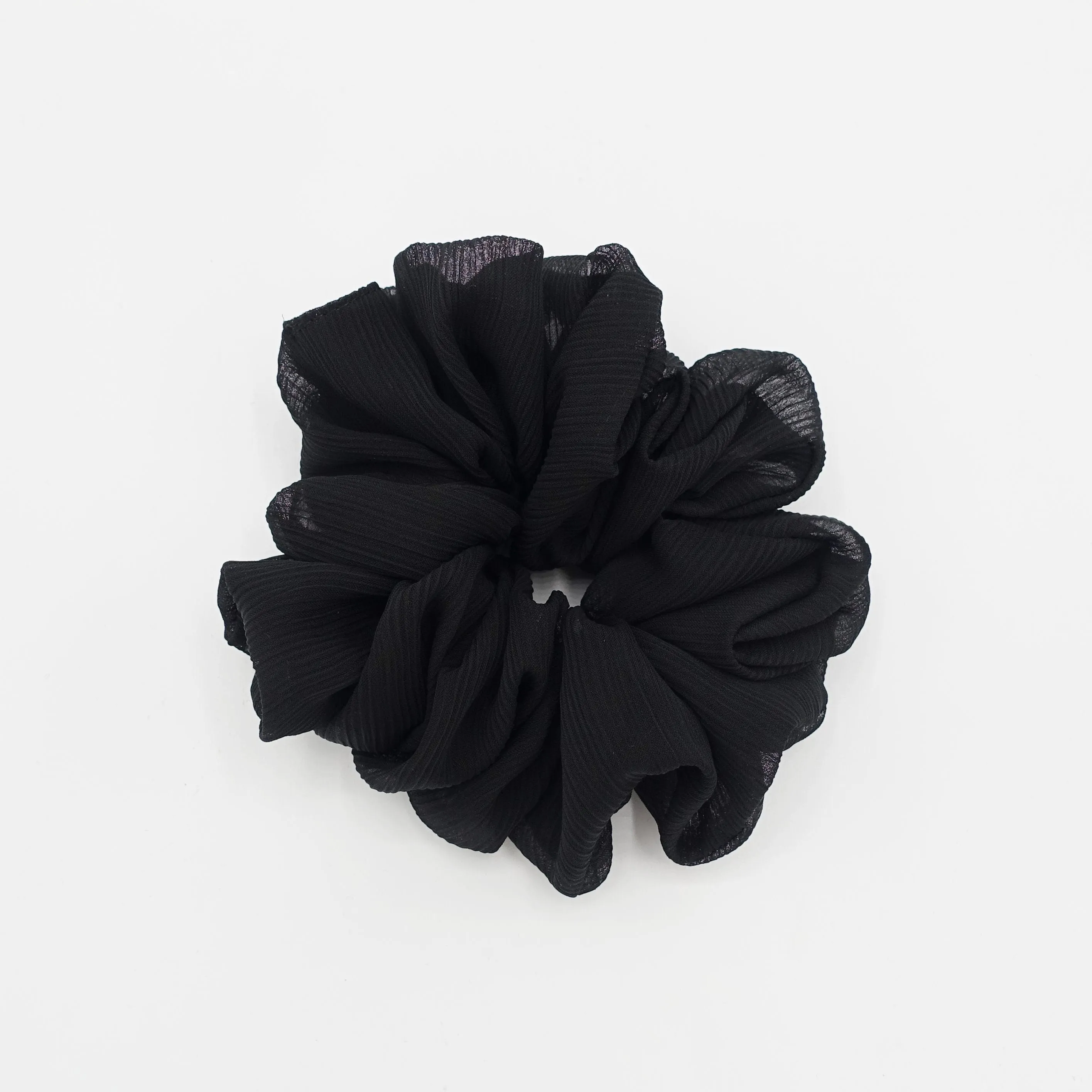 large chiffon voluminous scrunchies women hair elastic accessory