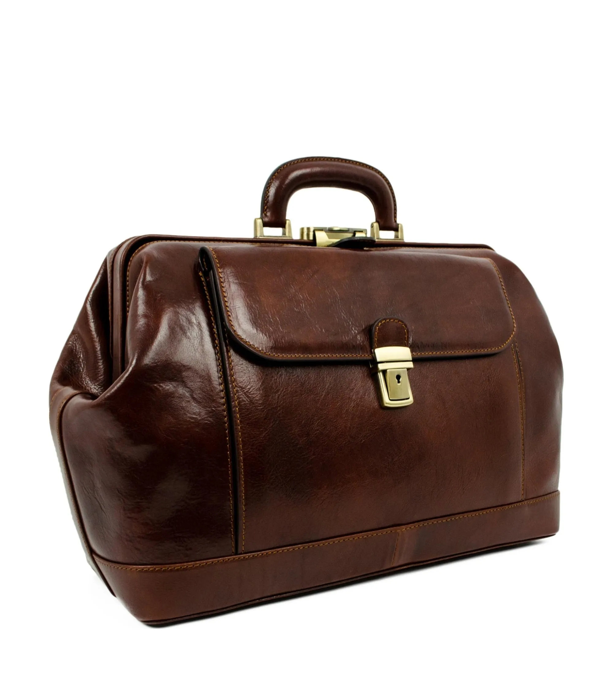 Large Italian Leather Doctor Bag for Women - Hamlet