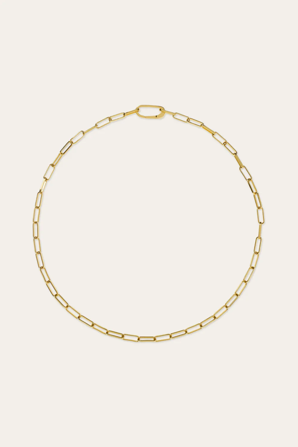 Large link chain gold plated