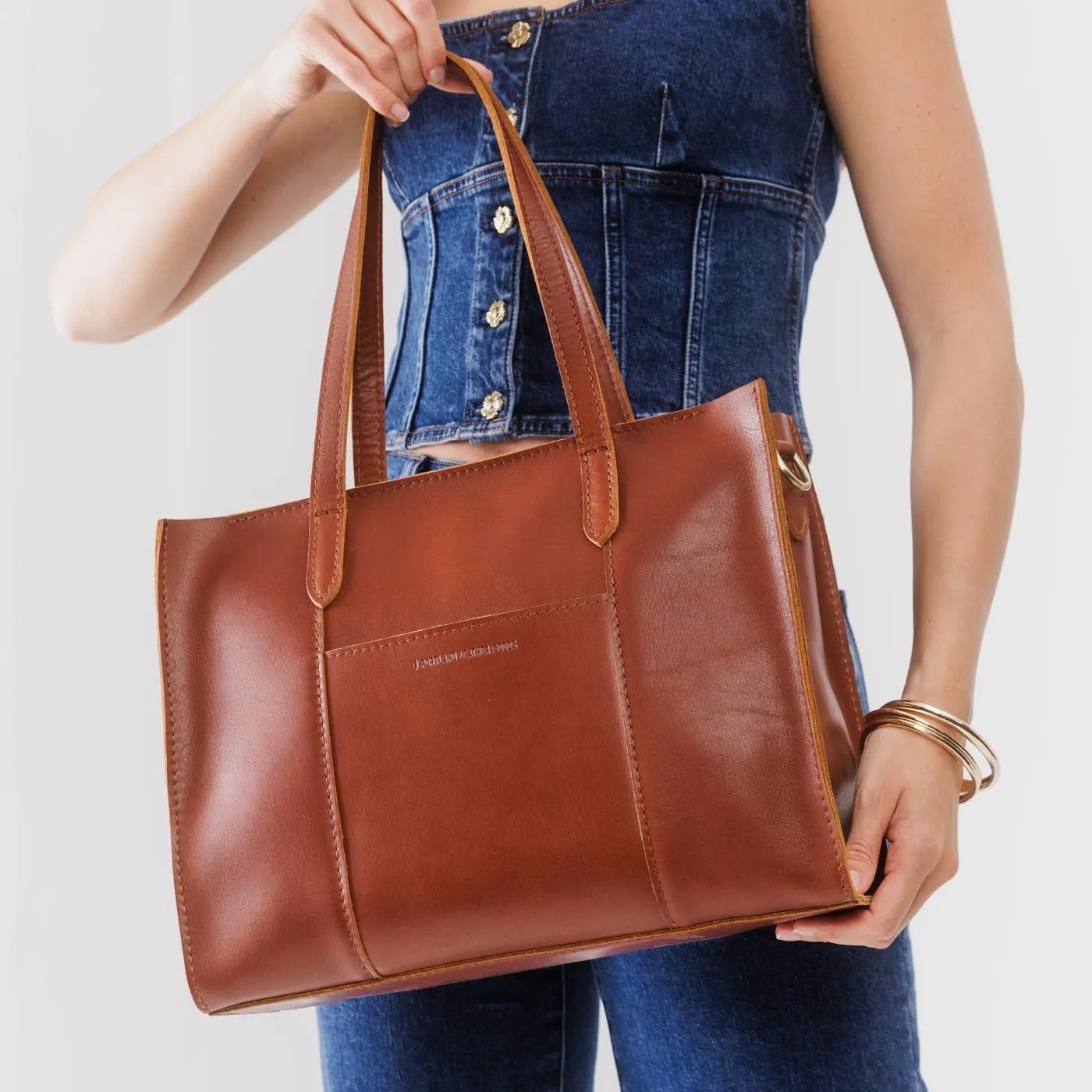 Large Lola Zipper Crossbody Tote