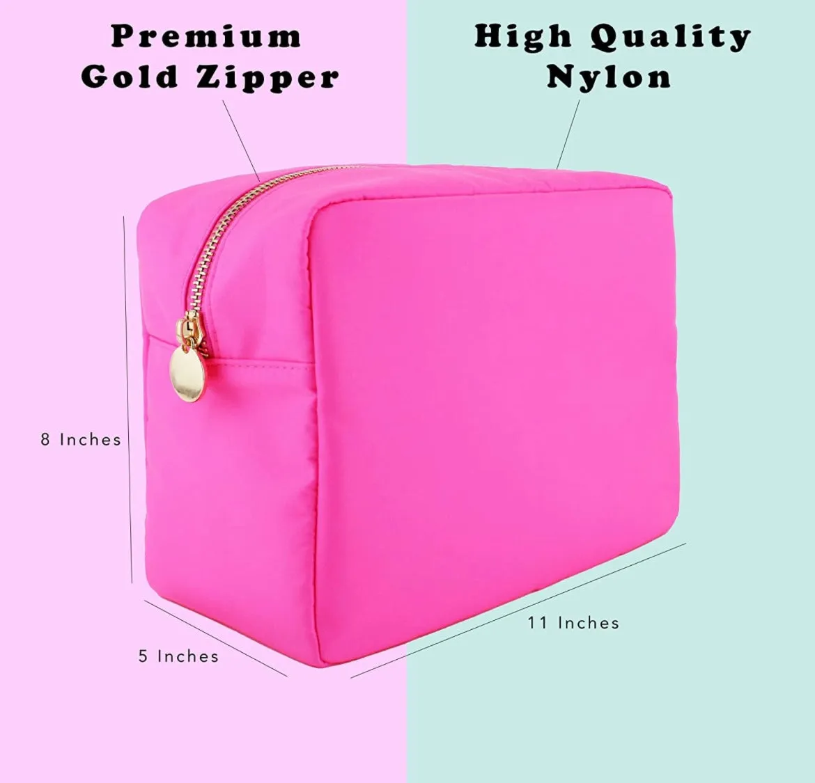 Large Nylon Cosmetic Bag