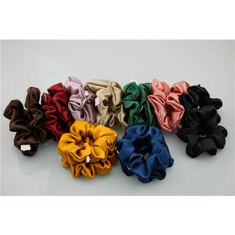 Large Silk Scrunchies - custom and wholesale