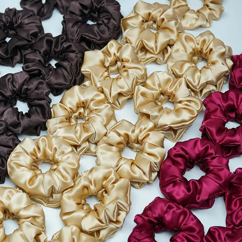 Large Silk Scrunchies - custom and wholesale