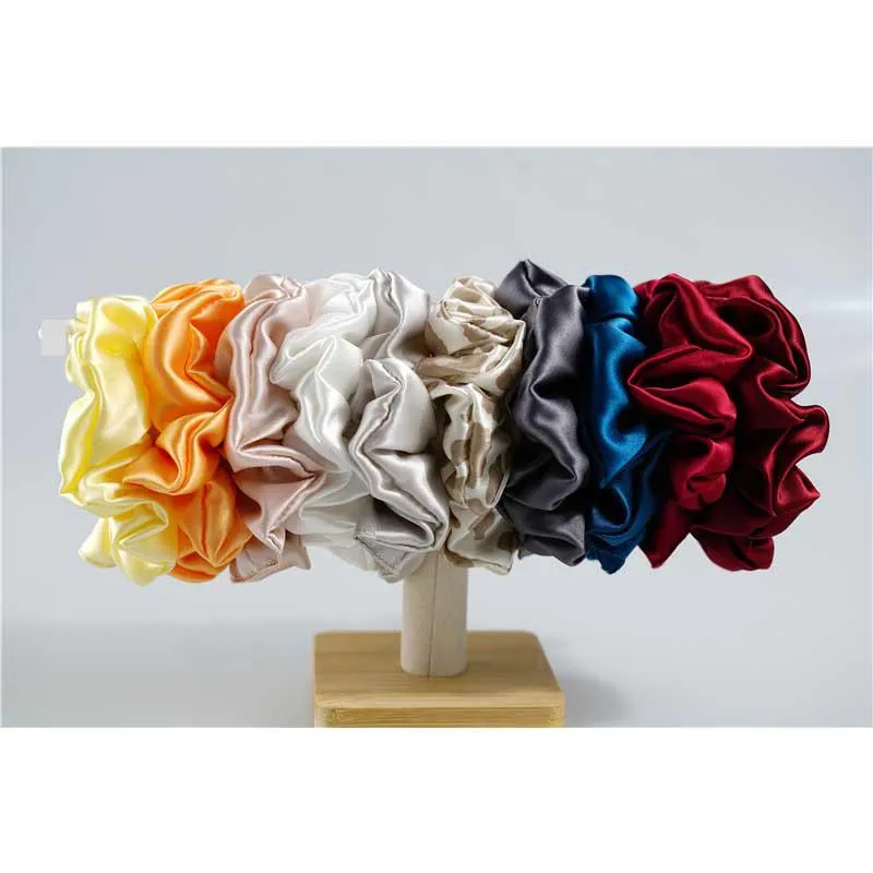 Large Silk Scrunchies - custom and wholesale