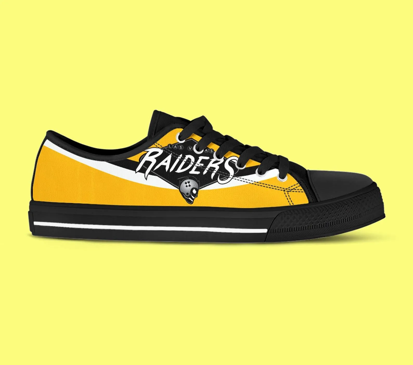 Las Vagas Raiders Custom Lowtop, Football Custom Shoes, Sport Lowtop, Canvas Shoes, Canvas Lowtop, Unisex Shoes, Gift Birthday