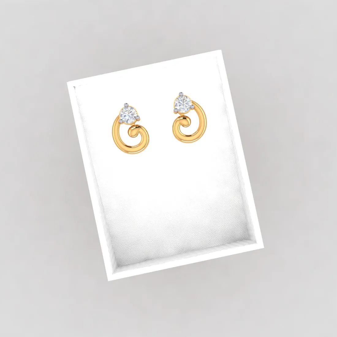 Latest Design 18k Gold & Diamond Earrings