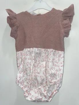 LATTE BABY & CHILD CINDY KNIT ROSE ROMPER