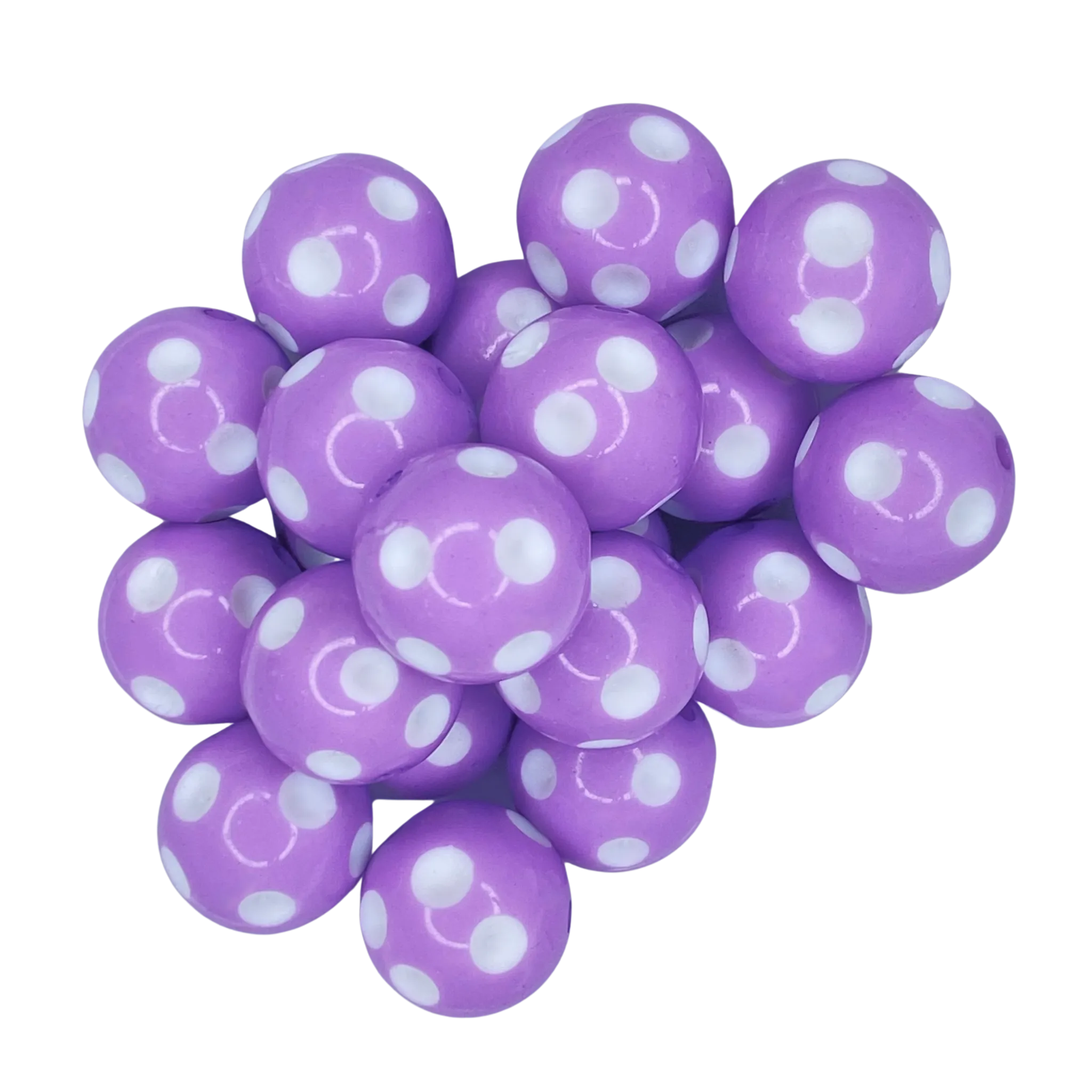 LAVENDER POLKA DOT 20mm - 11440