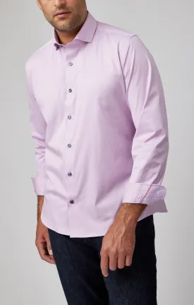 Lavender Solid Woven Drytouch Shirt