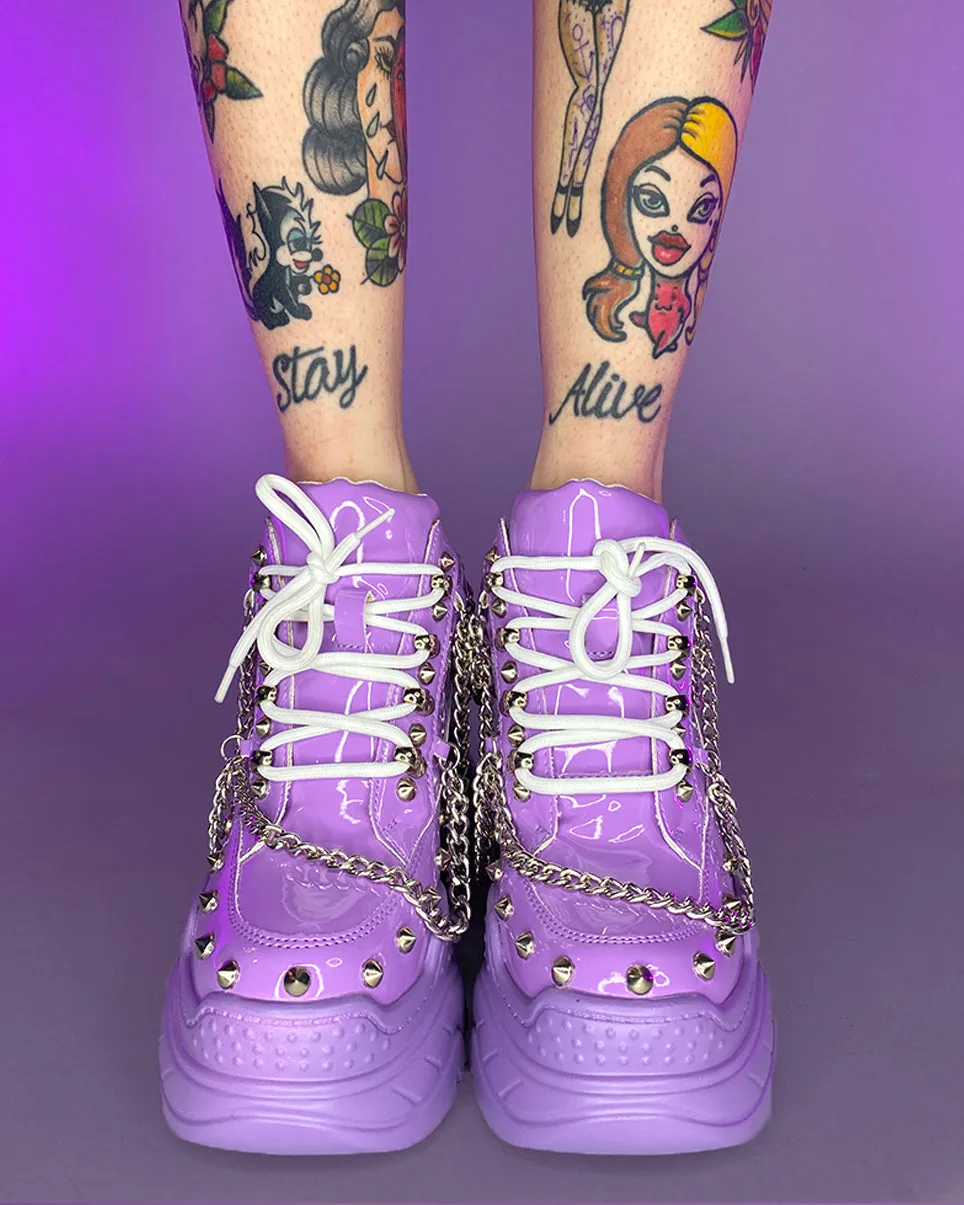 Lavender Space Candy Chain Sneakers