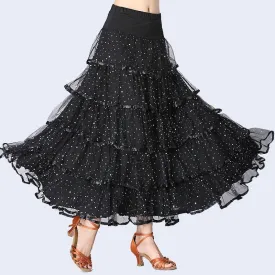 Layered Long Ballroom Skirt