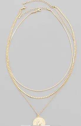 Layered Necklace in Gold