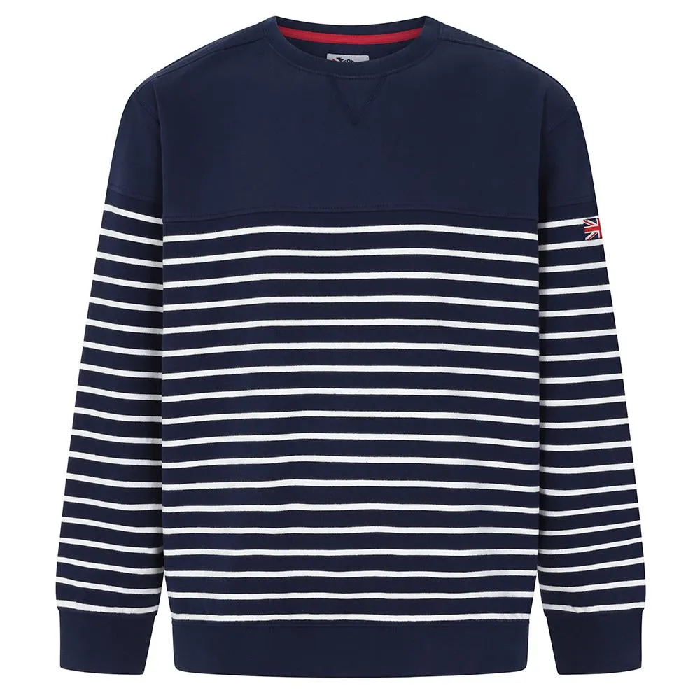 Lazy Jacks Stripe Crew Neck Sweatshirt LJ91S