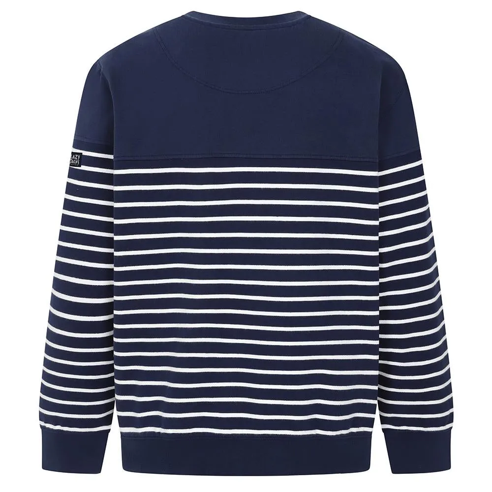 Lazy Jacks Stripe Crew Neck Sweatshirt LJ91S