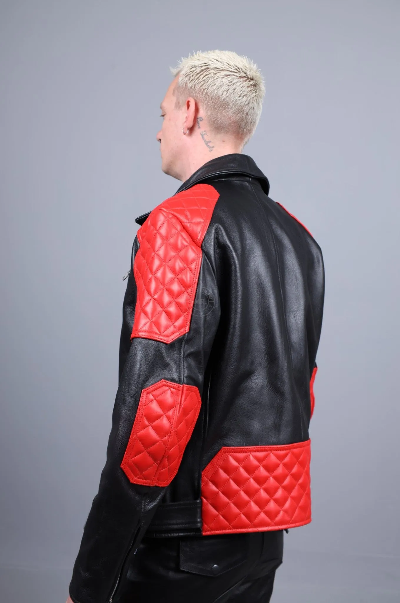 Leather Brando Jacket - Red Padding