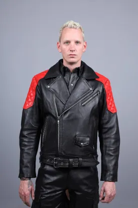 Leather Brando Jacket - Red Padding