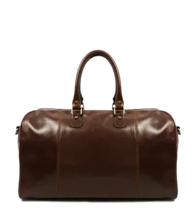 Leather Duffel Bag Weekender Bag - The Count of Monte Cristo