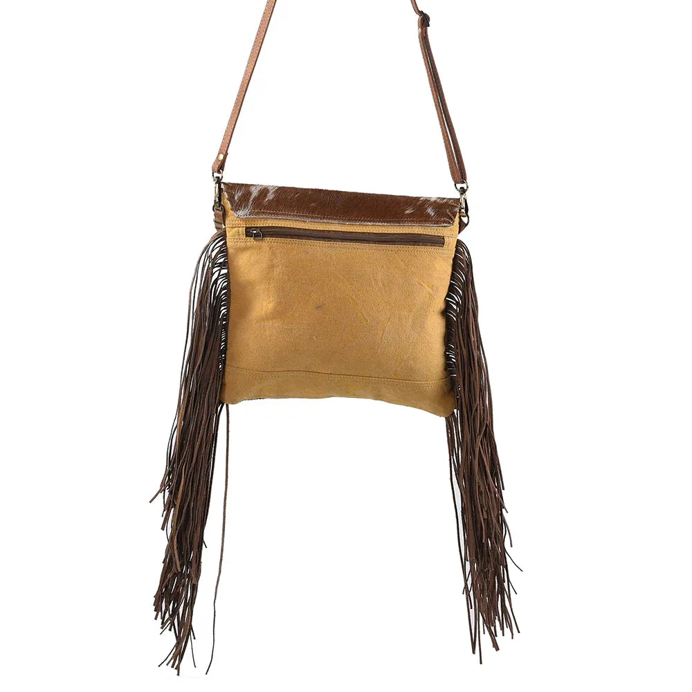 Leather Fringe Crossbody Shoulder Bag