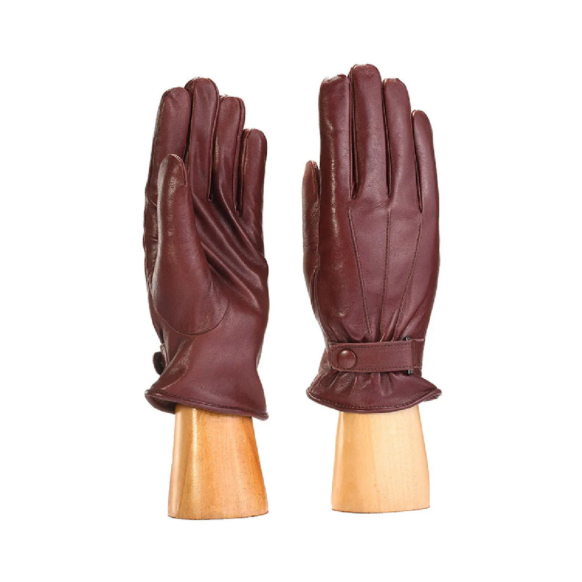 Leather Gloves With Strap