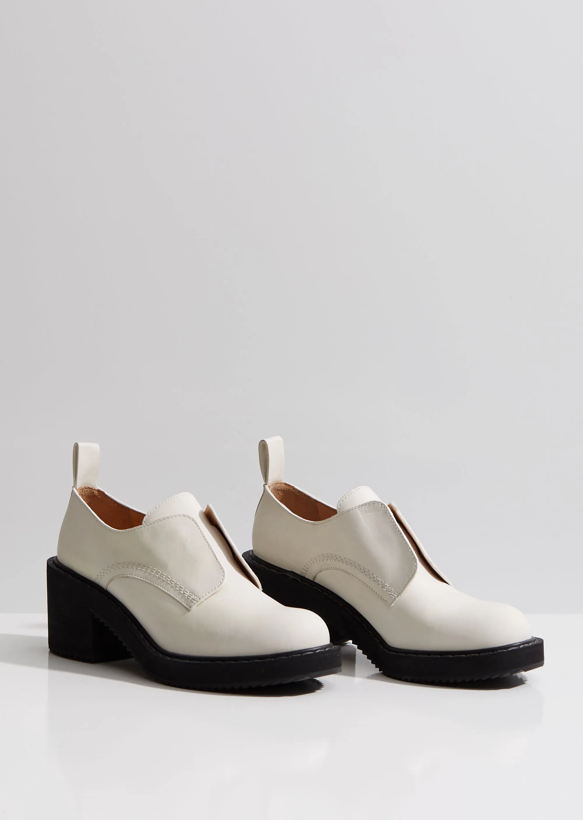 Leather Heeled Oxfords