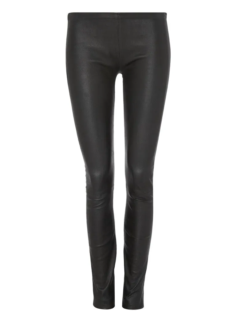 leather stretch leggings