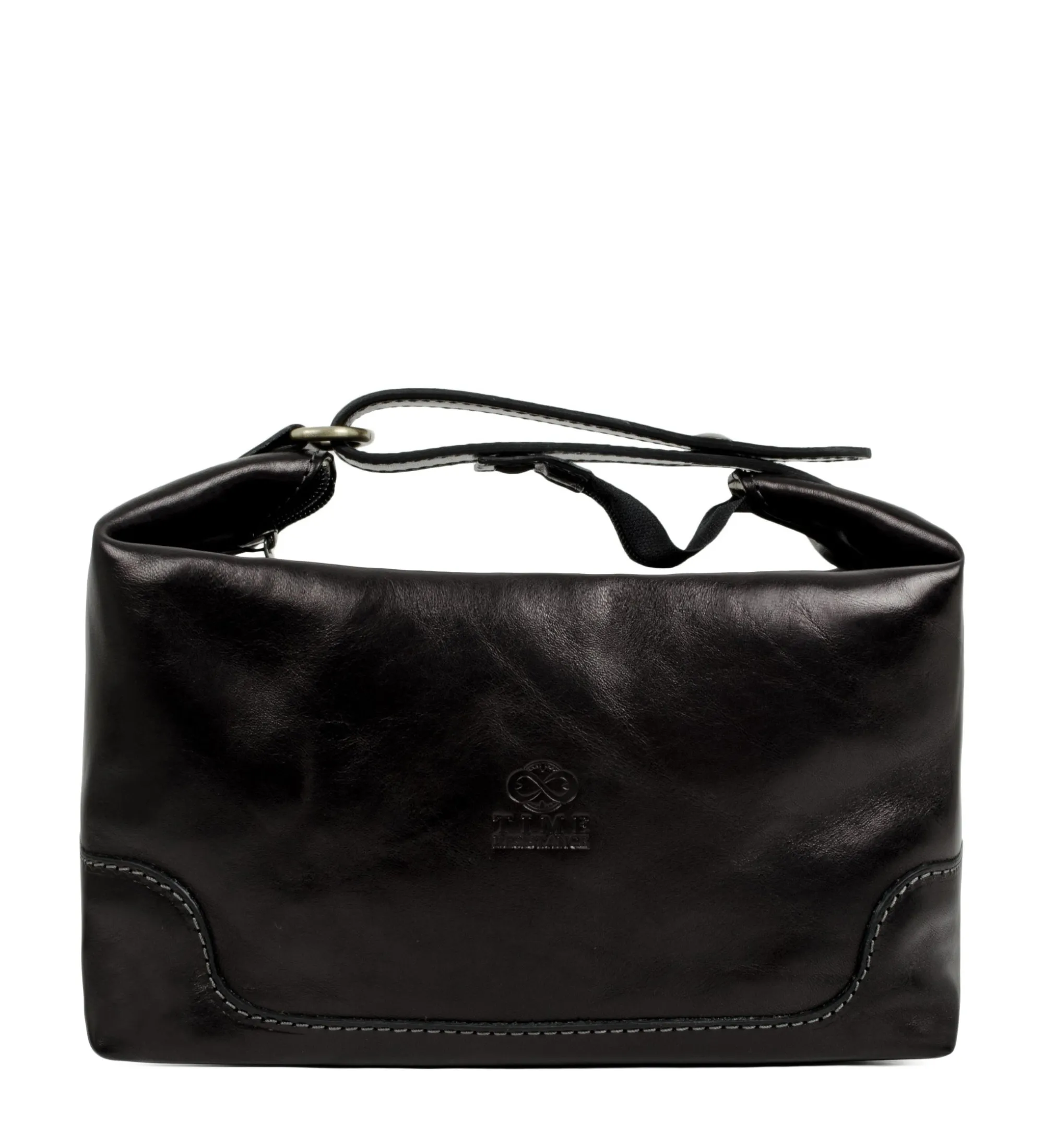 Leather Toiletry Bag for Women - Autumn Leaves