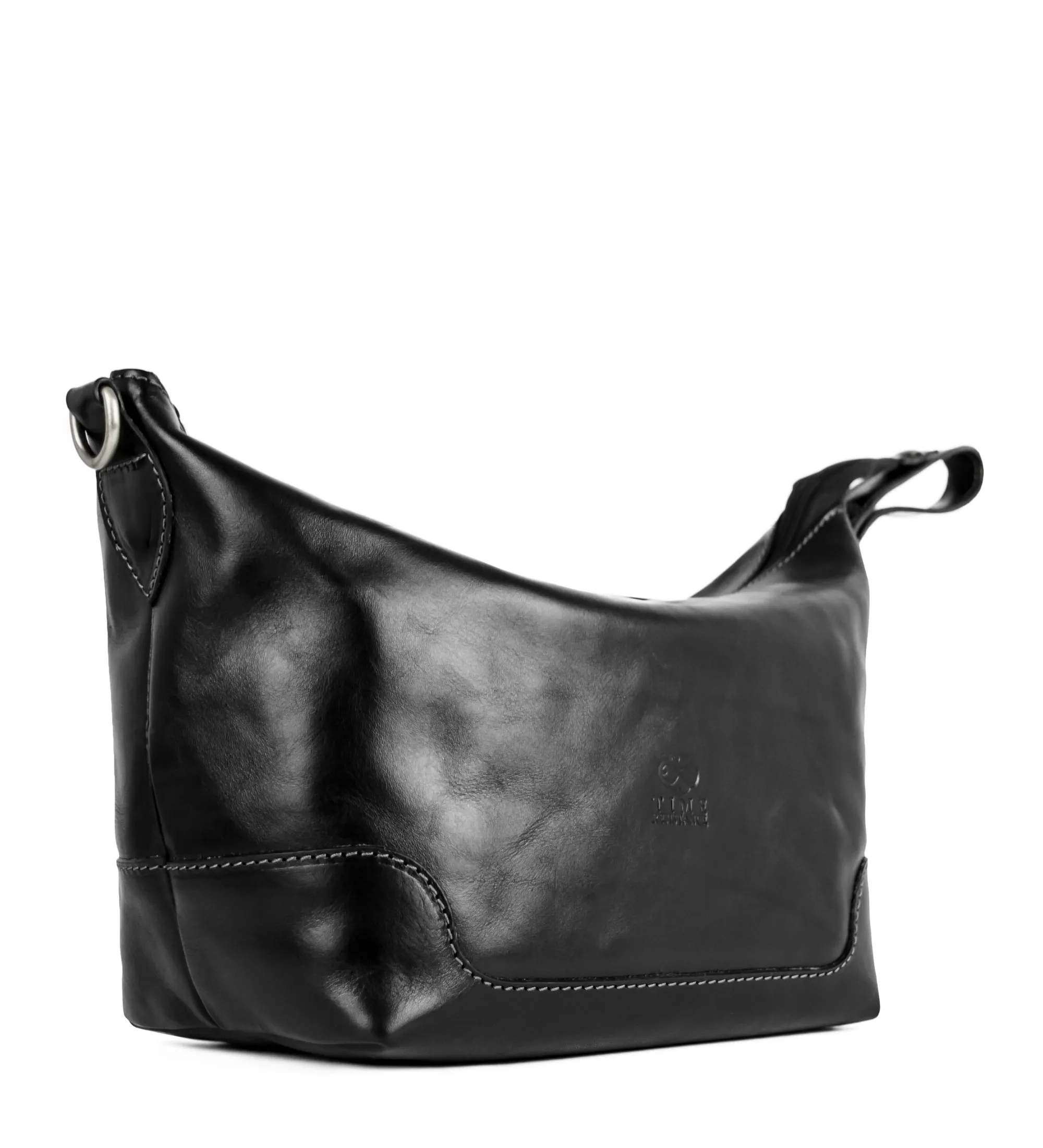 Leather Toiletry Bag for Women - Autumn Leaves