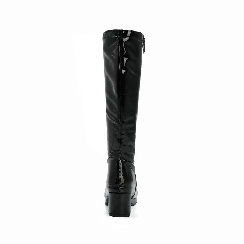 Leather Waterproof Knee High Boots 5-10.5