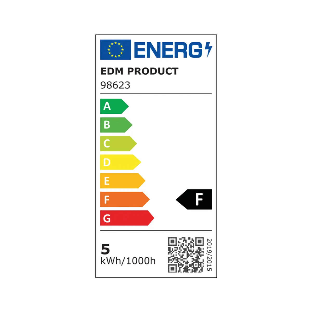 LED lamp EDM F 4,5 W E27 350 lm 4,5 x 7,8 cm (2000 K)