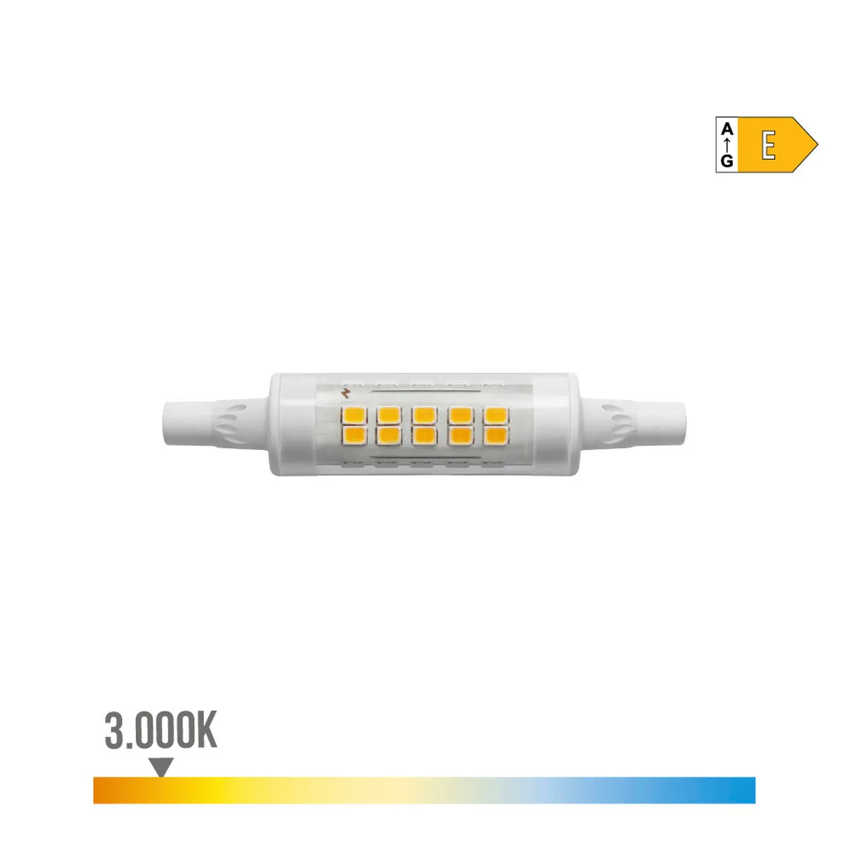 LED lamp EDM Lineal E 5,5 W R7s 600 lm 1,5 x 7,8 cm (3200 K)