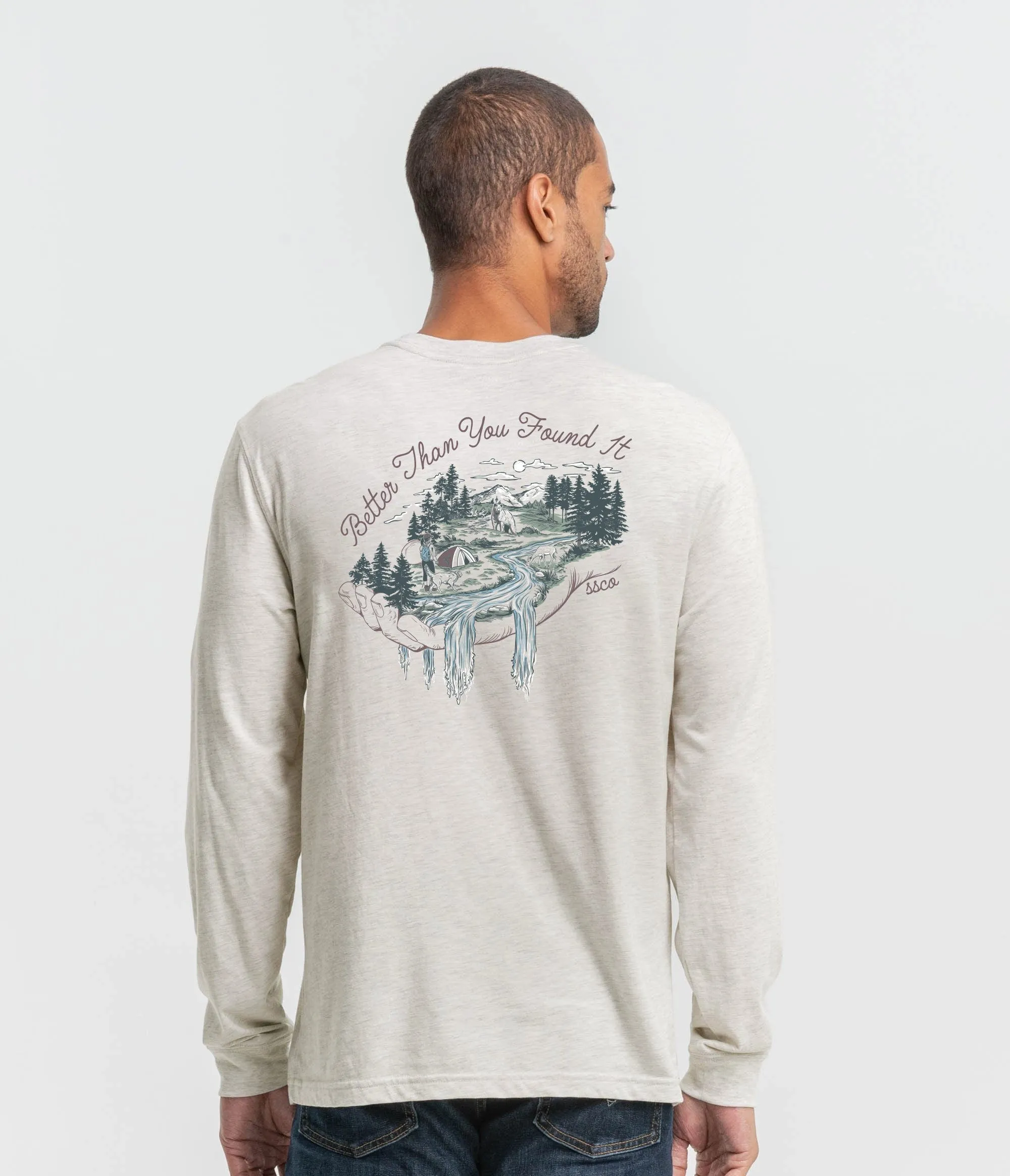 Left No Trace Tee LS - Linen