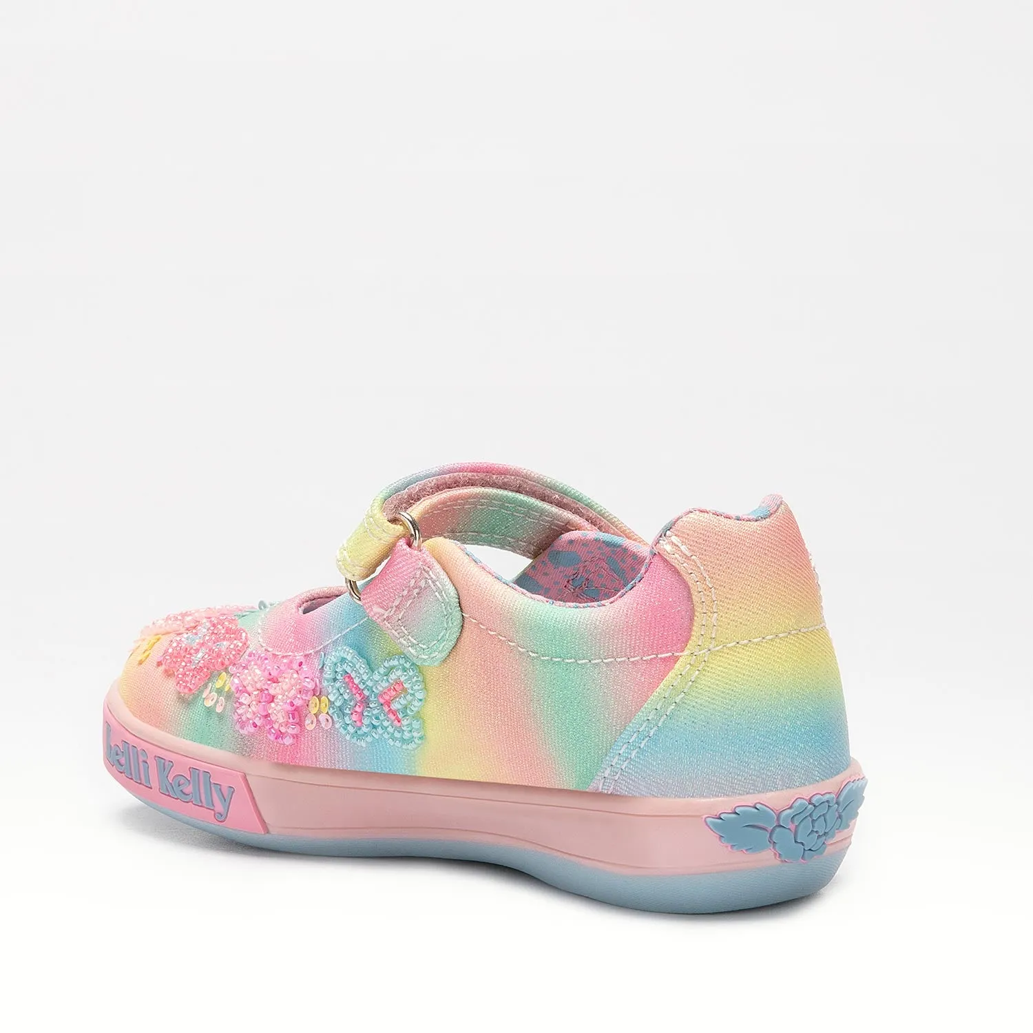 Lelli Kelly Myla Butterfly Girls Multi Canvas Shoe