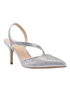 Lemon Point Toe Heel Silver Glitter