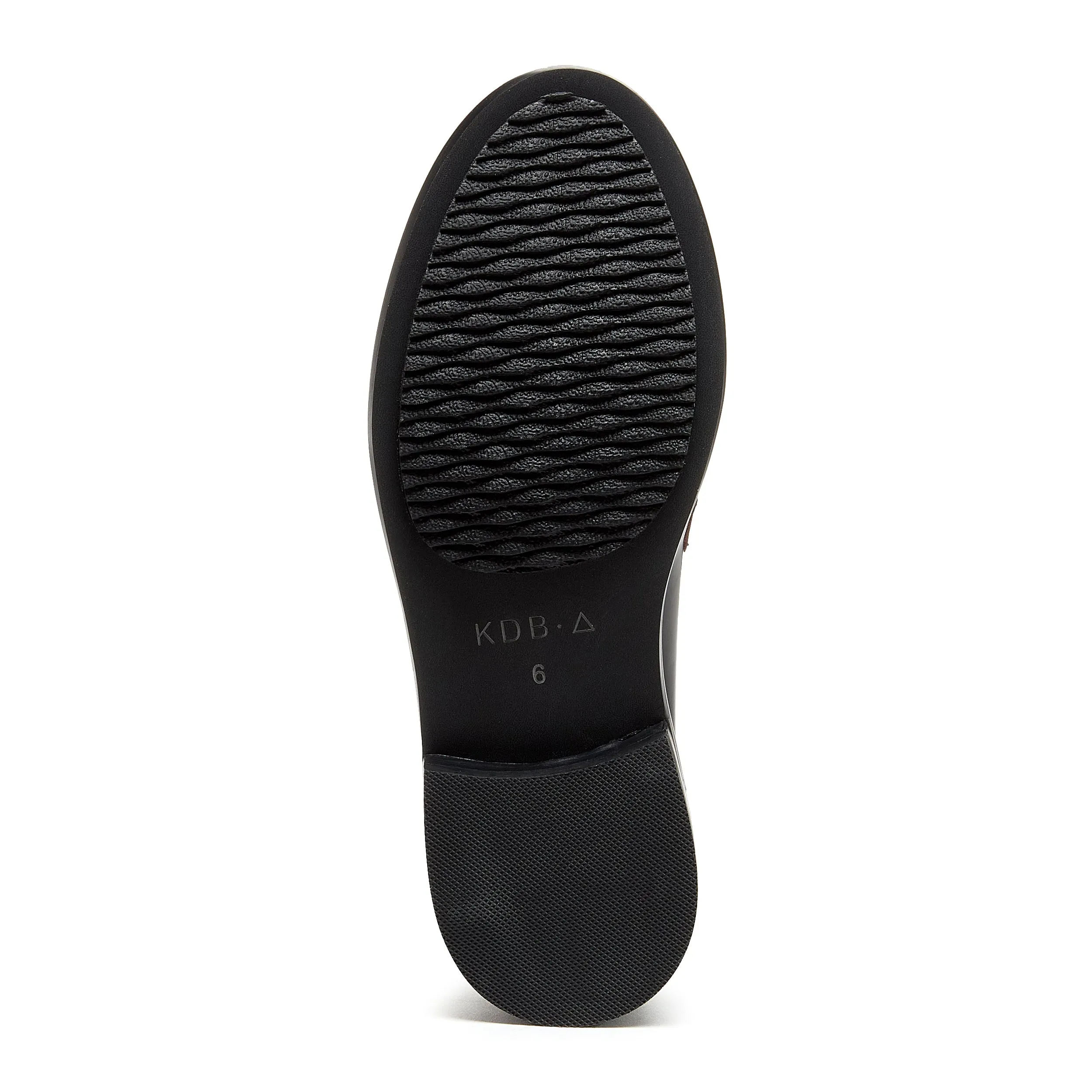 Lens Brushed Off Black Loafers