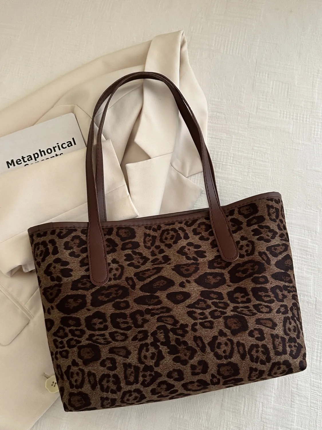 Leopard Print Tote Bag