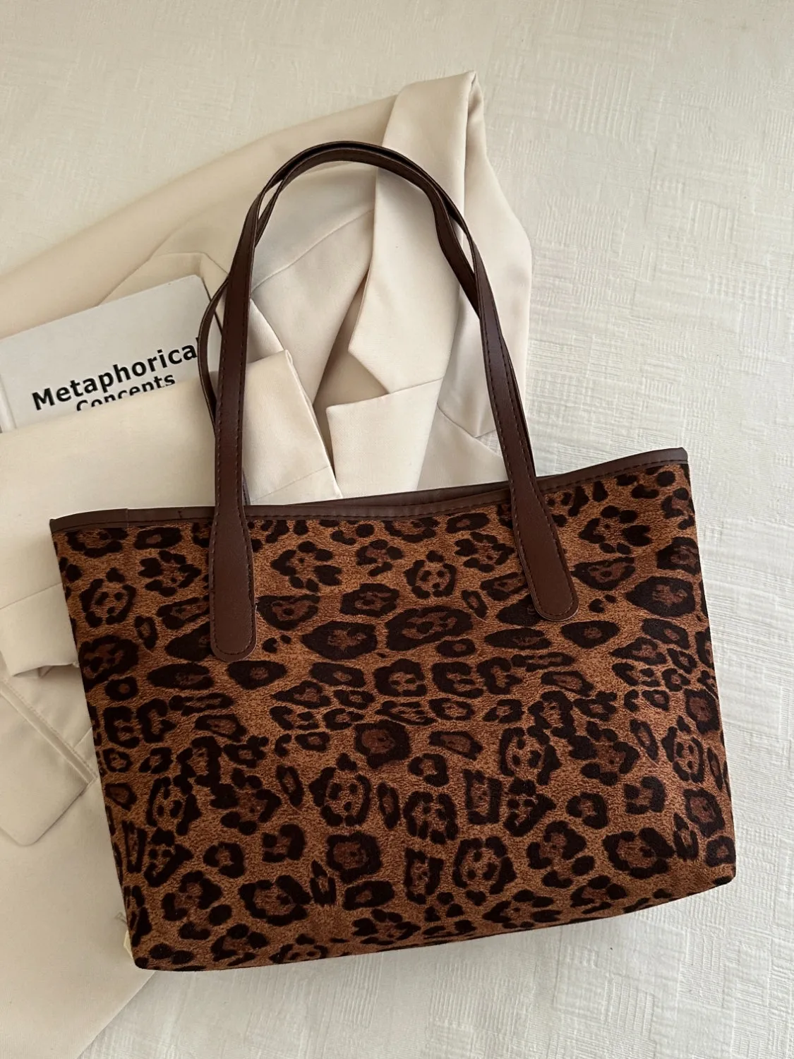 Leopard Print Tote Bag