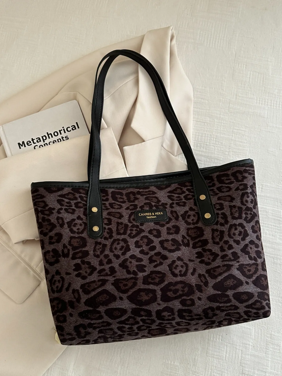 Leopard Print Tote Bag