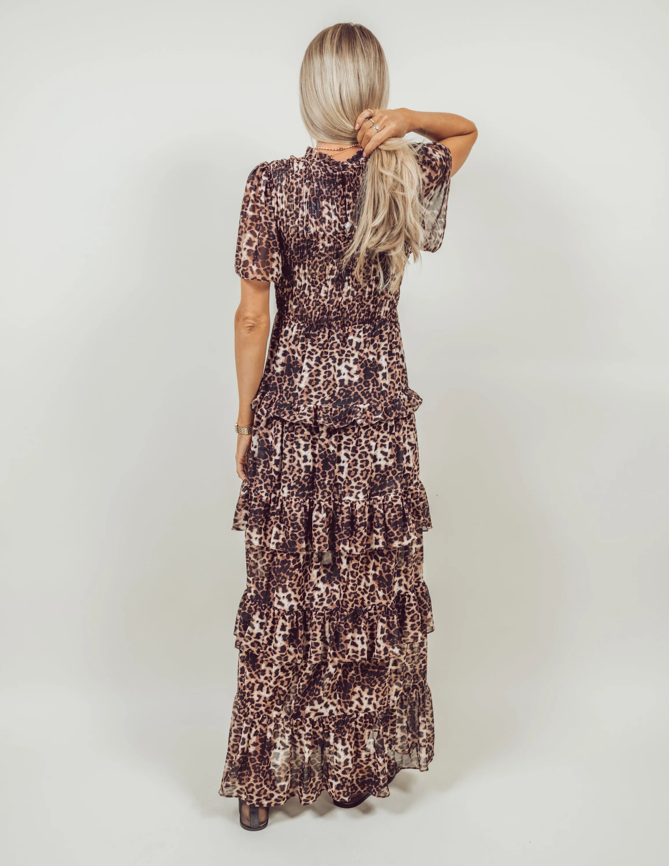 Leopard Tiered Dress