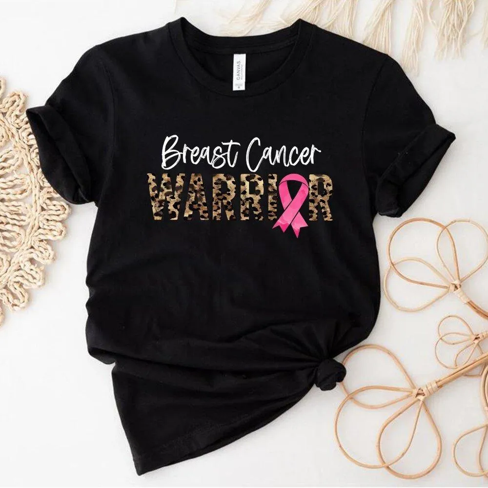 Leopard Warrior Breast Cancer T Shirt