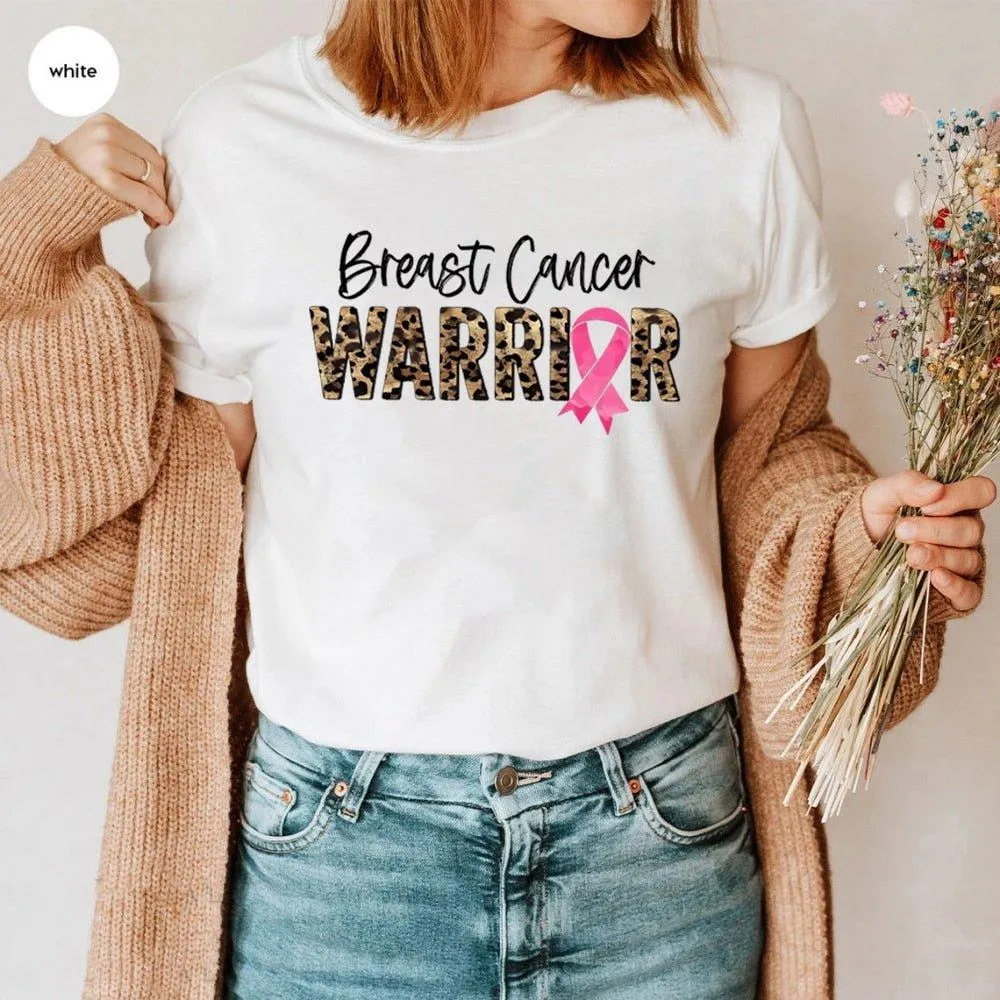 Leopard Warrior Breast Cancer T Shirt