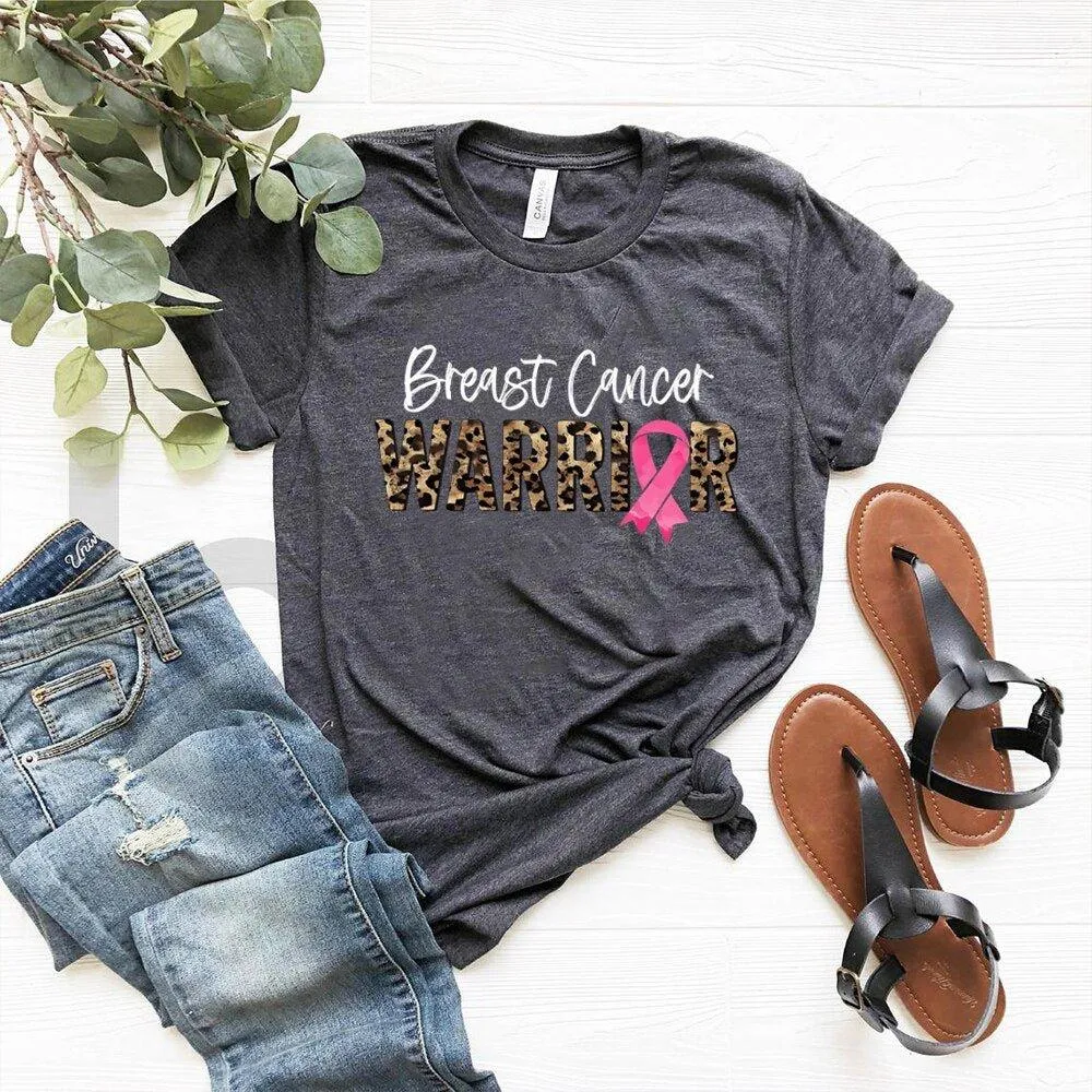 Leopard Warrior Breast Cancer T Shirt